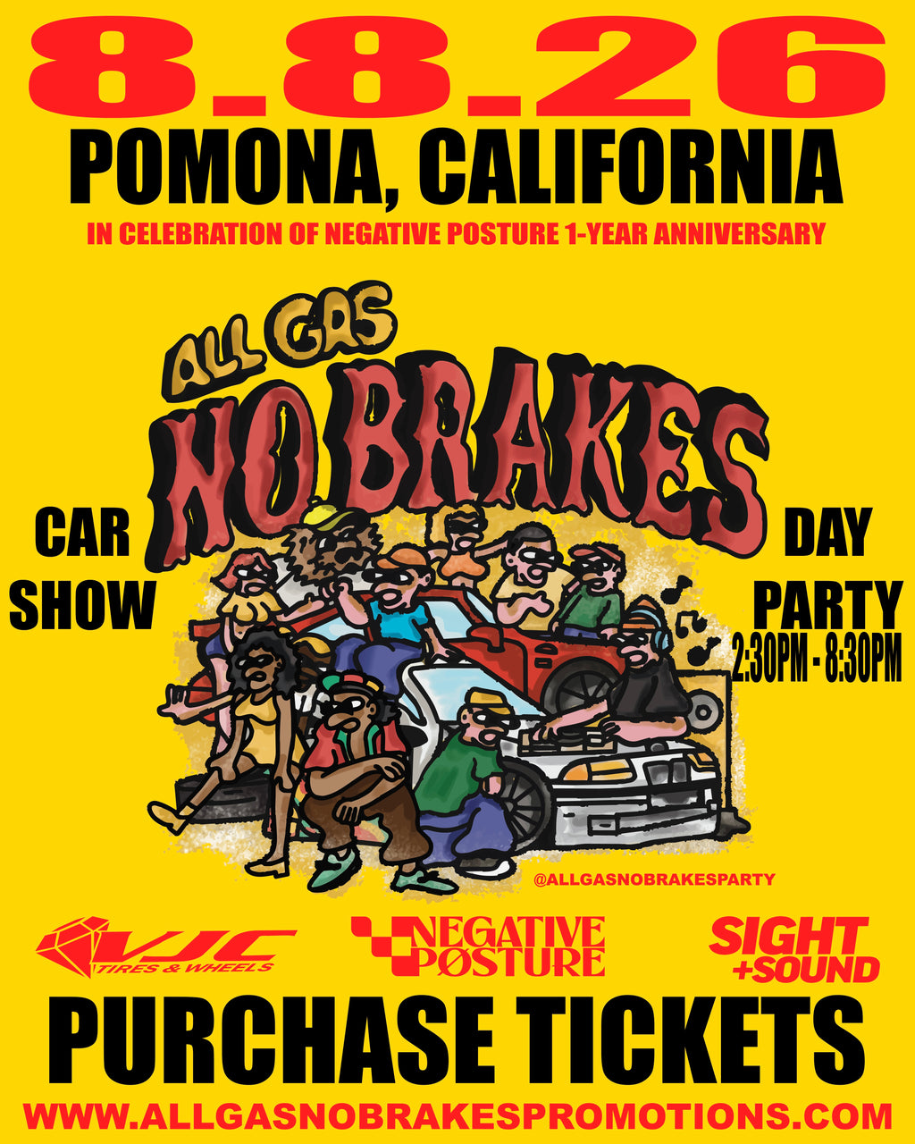 ALL GAS NO BRAKES SINGLE GENERAL ADMISSION